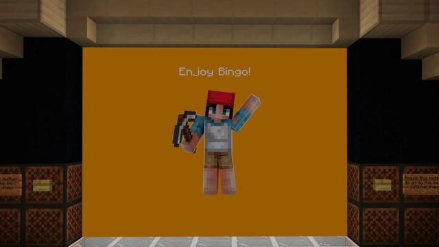 Screenshot of the Minecraft Bedrock Marketplace product Bingo created by BLOCKLAB Studios.