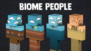 Thumbnail of the Minecraft Bedrock Marketplace product Biome People created by BLOCKLAB Studios.