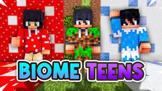 Thumbnail of the Minecraft Bedrock Marketplace product Biome Teens created by BLOCKLAB Studios.