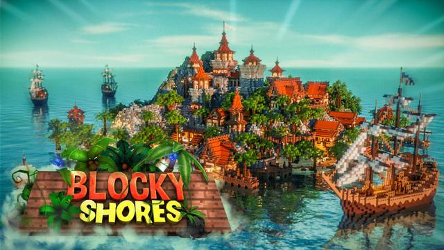 Thumbnail of the Minecraft Bedrock Marketplace product Blocky Shores created by BLOCKLAB Studios.