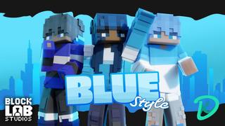 Thumbnail of the Minecraft Bedrock Marketplace product Blue Style created by BLOCKLAB Studios.