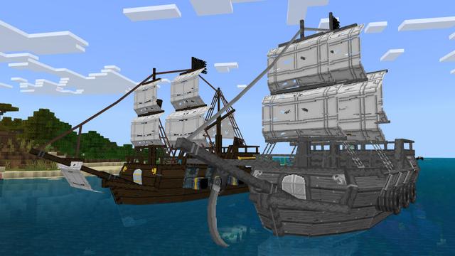 Screenshot of the Minecraft Bedrock Marketplace product Boats++ created by BLOCKLAB Studios.