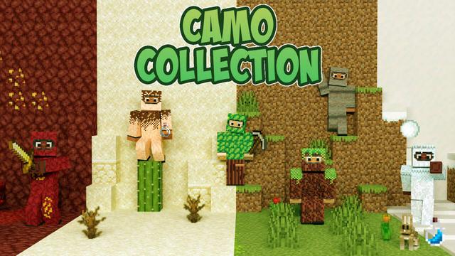 Thumbnail of the Minecraft Bedrock Marketplace product Camo Collection created by BLOCKLAB Studios.