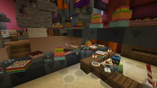 Screenshot of the Minecraft Bedrock Marketplace product Candy Factory created by BLOCKLAB Studios.