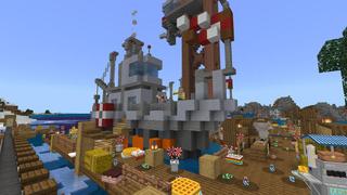 Screenshot of the Minecraft Bedrock Marketplace product Candy Factory created by BLOCKLAB Studios.