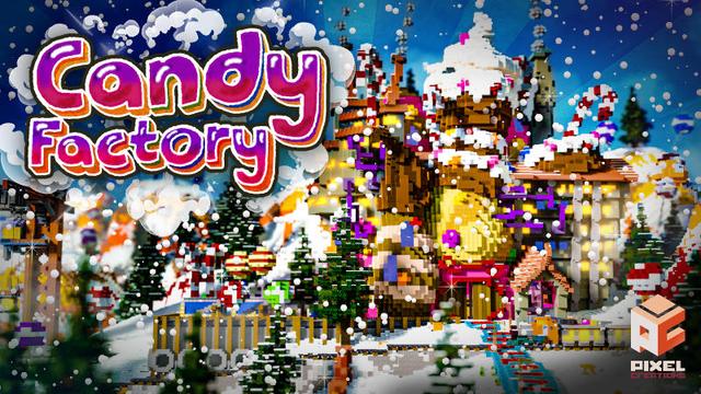 Thumbnail of the Minecraft Bedrock Marketplace product Candy Factory created by BLOCKLAB Studios.