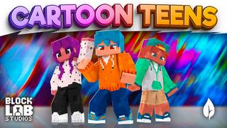 Thumbnail of the Minecraft Bedrock Marketplace product Cartoon Teens created by BLOCKLAB Studios.