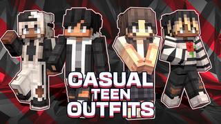 Thumbnail of the Minecraft Bedrock Marketplace product Casual Teen Outfits created by BLOCKLAB Studios.
