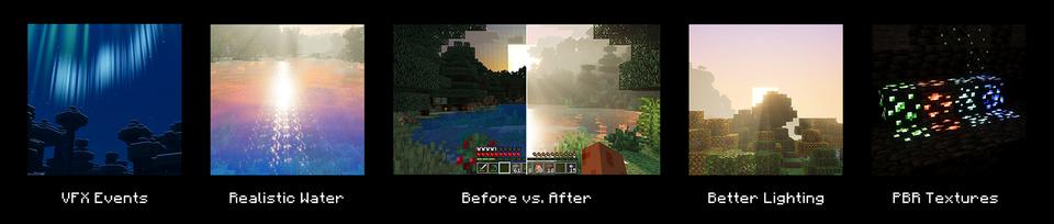 Panorama of the Minecraft Bedrock Marketplace product Chroma Visuals created by BLOCKLAB Studios.