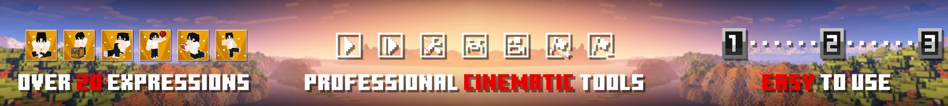 Panorama of the Minecraft Bedrock Marketplace product Cinecam Add-On created by BLOCKLAB Studios.