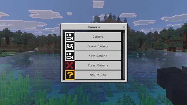 Screenshot of the Minecraft Bedrock Marketplace product Cinecam Add-On created by BLOCKLAB Studios.