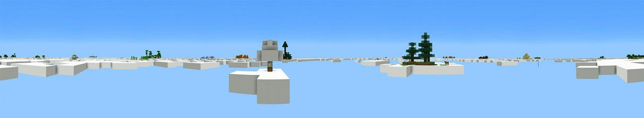 Panorama of the Minecraft Bedrock Marketplace product Cloud Survival created by BLOCKLAB Studios.
