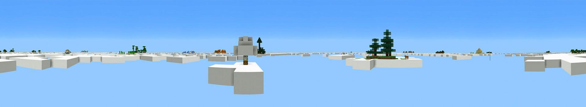 Panorama of the Minecraft Bedrock Marketplace product Cloud Survival created by BLOCKLAB Studios.