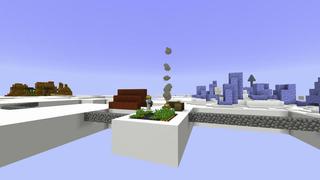 Screenshot of the Minecraft Bedrock Marketplace product Cloud Survival created by BLOCKLAB Studios.