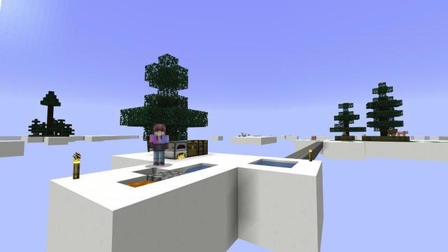 Screenshot of the Minecraft Bedrock Marketplace product Cloud Survival created by BLOCKLAB Studios.