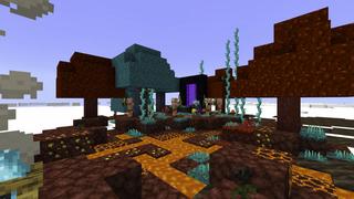 Screenshot of the Minecraft Bedrock Marketplace product Cloud Survival created by BLOCKLAB Studios.