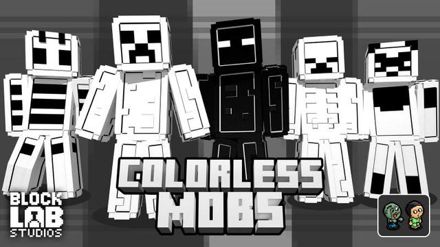Thumbnail of the Minecraft Bedrock Marketplace product Colorless Mobs created by BLOCKLAB Studios.