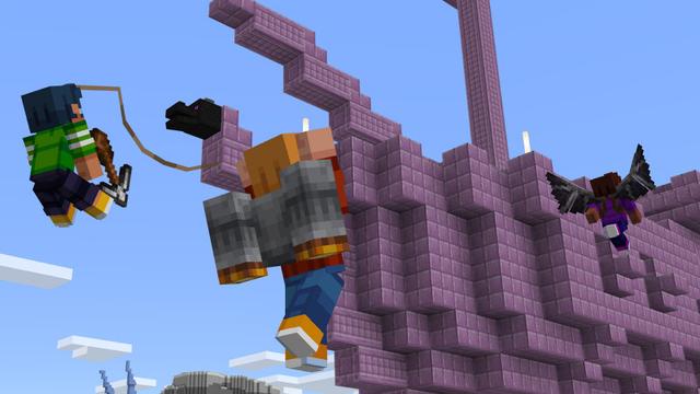 Screenshot of the Minecraft Bedrock Marketplace product Combine Anything [DX] created by BLOCKLAB Studios.