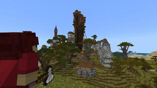 Screenshot of the Minecraft Bedrock Marketplace product Cozy Cliffhouse created by BLOCKLAB Studios.