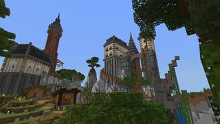 Screenshot of the Minecraft Bedrock Marketplace product Cozy Cliffhouse created by BLOCKLAB Studios.