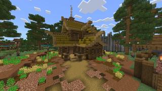 Screenshot of the Minecraft Bedrock Marketplace product Cute Farmland created by BLOCKLAB Studios.