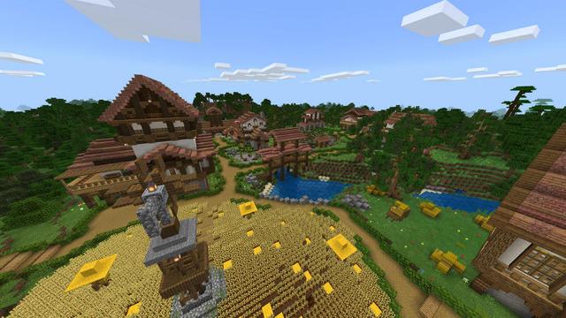 Screenshot of the Minecraft Bedrock Marketplace product Cute Medieval Town created by BLOCKLAB Studios.