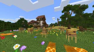 Screenshot of the Minecraft Bedrock Marketplace product Cute Medieval Town created by BLOCKLAB Studios.