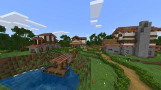 Screenshot of the Minecraft Bedrock Marketplace product Cute Medieval Town created by BLOCKLAB Studios.