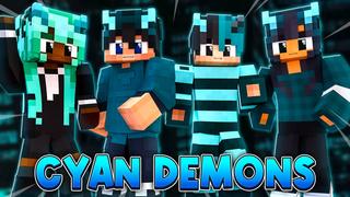 Thumbnail of the Minecraft Bedrock Marketplace product Cyan Demons created by BLOCKLAB Studios.