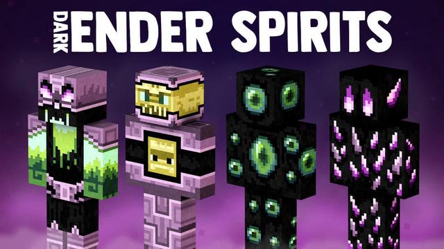 Thumbnail of the Minecraft Bedrock Marketplace product Dark Ender Spirits created by BLOCKLAB Studios.