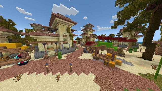 Screenshot of the Minecraft Bedrock Marketplace product Desert Survival created by BLOCKLAB Studios.