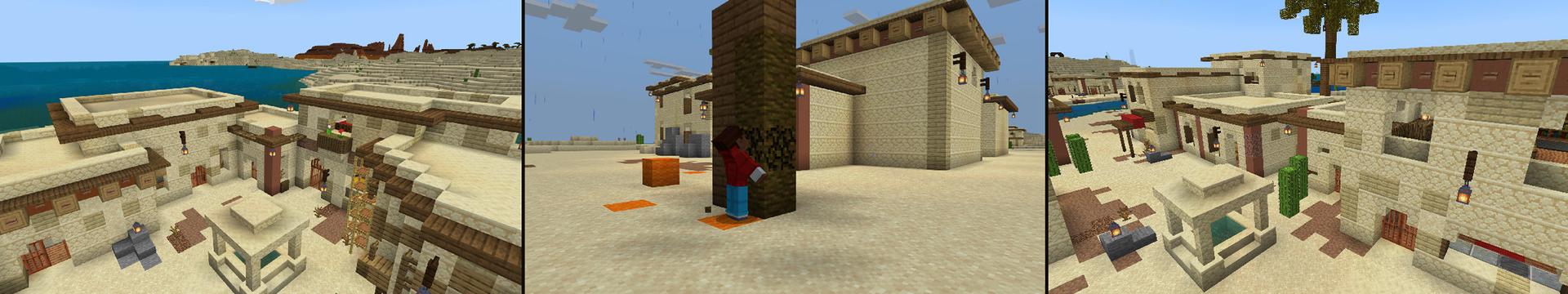 Panorama of the Minecraft Bedrock Marketplace product Don't Touch the Sand created by BLOCKLAB Studios.