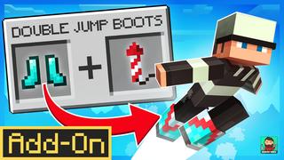 Thumbnail of the Minecraft Bedrock Marketplace product Double Jump Boots Add-On created by BLOCKLAB Studios.
