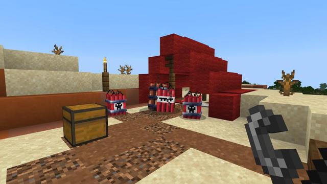 Screenshot of the Minecraft Bedrock Marketplace product Dynamite Valley created by BLOCKLAB Studios.