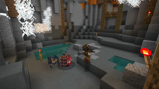 Screenshot of the Minecraft Bedrock Marketplace product Dynamite Valley created by BLOCKLAB Studios.