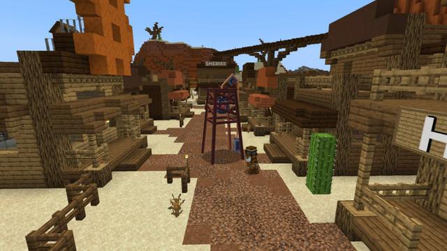Screenshot of the Minecraft Bedrock Marketplace product Dynamite Valley created by BLOCKLAB Studios.