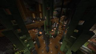 Screenshot of the Minecraft Bedrock Marketplace product Epic Cave Village created by BLOCKLAB Studios.