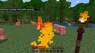 Screenshot of the Minecraft Bedrock Marketplace product Epic Wands created by BLOCKLAB Studios.