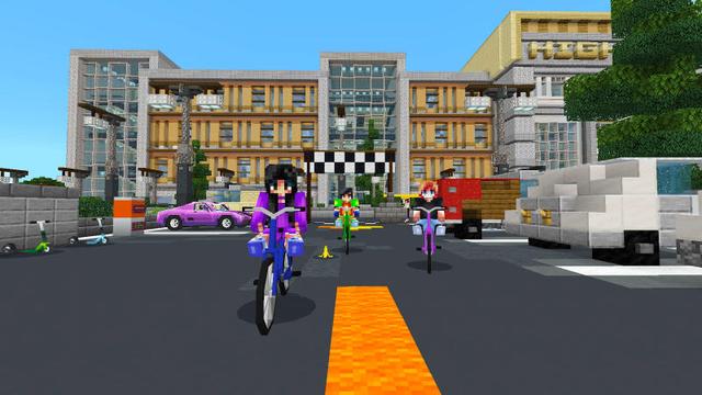 Screenshot of the Minecraft Bedrock Marketplace product Escape The School created by BLOCKLAB Studios.