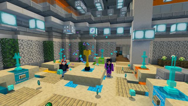 Screenshot of the Minecraft Bedrock Marketplace product Escape The School created by BLOCKLAB Studios.