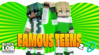 Thumbnail of the Minecraft Bedrock Marketplace product Famous Teens 2 created by BLOCKLAB Studios.