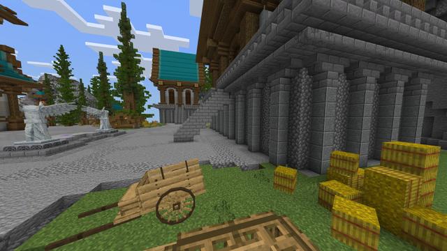 Screenshot of the Minecraft Bedrock Marketplace product Fantasy Island created by BLOCKLAB Studios.