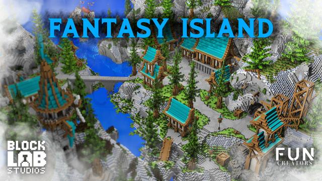 Thumbnail of the Minecraft Bedrock Marketplace product Fantasy Island created by BLOCKLAB Studios.