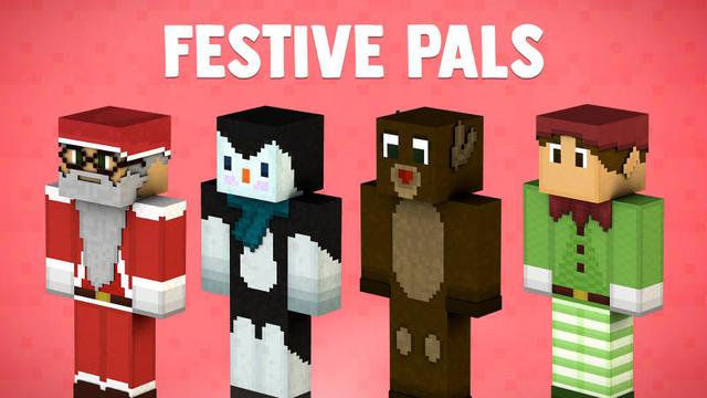 Thumbnail of the Minecraft Bedrock Marketplace product Festive Pals created by BLOCKLAB Studios.