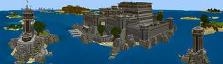 Panorama of the Minecraft Bedrock Marketplace product Find the Button - Prison created by BLOCKLAB Studios.