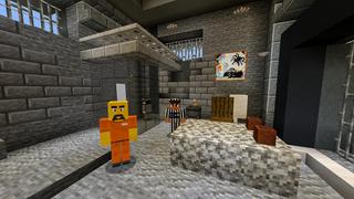 Screenshot of the Minecraft Bedrock Marketplace product Find the Button - Prison created by BLOCKLAB Studios.