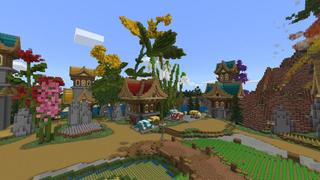 Screenshot of the Minecraft Bedrock Marketplace product Flower Island created by BLOCKLAB Studios.