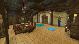 Screenshot of the Minecraft Bedrock Marketplace product Flower Island created by BLOCKLAB Studios.