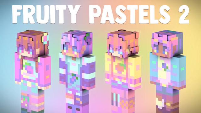 Thumbnail of the Minecraft Bedrock Marketplace product Fruity Pastels 2 created by BLOCKLAB Studios.