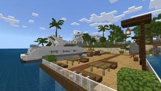 Screenshot of the Minecraft Bedrock Marketplace product Funny Modern Mansion created by BLOCKLAB Studios.